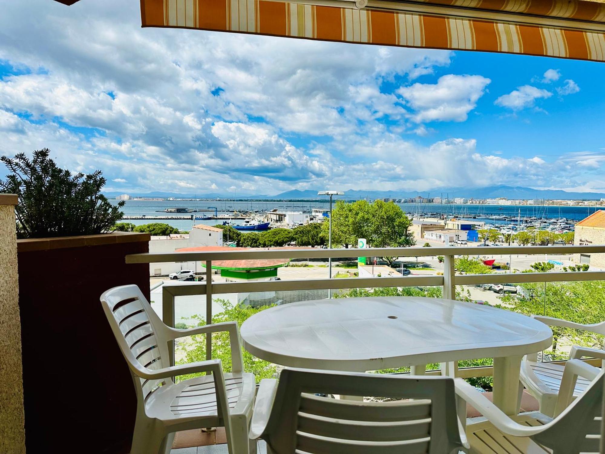 Roc Mar 3 3B - Apartamento Cerca Del Centro Y De La Playa - Terraza Con Vistas Al Mar Y Al Puerto Roses Exterior foto